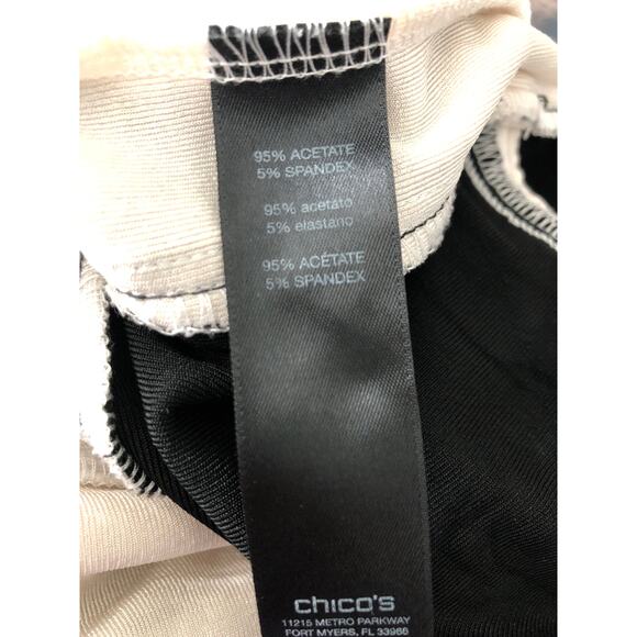 Travelers by Chico's Women's 1 (M/8) Long Line Color Block Open Front Sweater - Picture 7 of 8